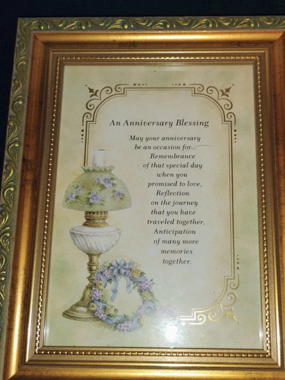 Anniversary message frame